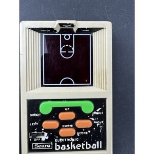 Vintage Sears Electronic Basketball Handheld Game Retro Portable LCD Toy‎
